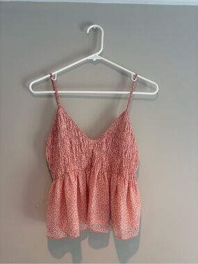Victoria + Sophia Pink Floral Babydoll Top